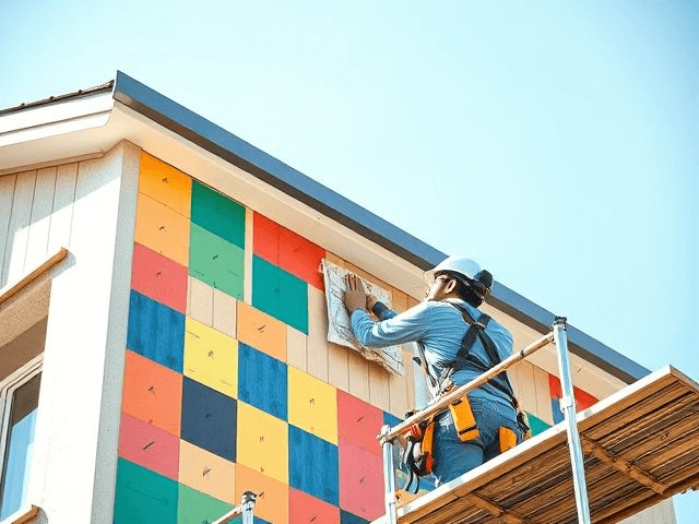 Bytový dům s novou fasádou