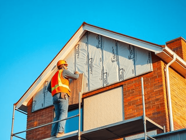 Realizace nové fasády na domě